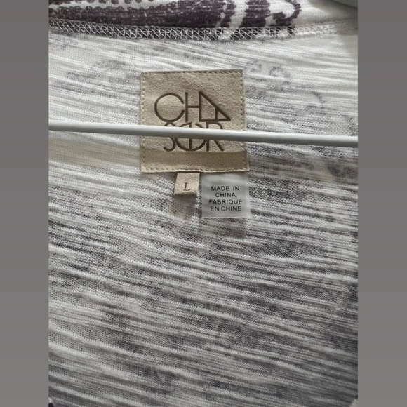 CHASER comfy top size Large Pattered Brown White design - Picture 4 of 5